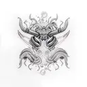 aylin,Scorpio,twin flame  tattoo design idea