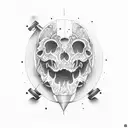 skateboard  tattoo design idea