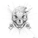 skateboard  tattoo design idea