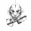 skateboard  tattoo design idea