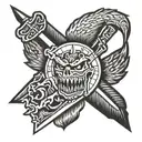 berserk symbol tattoo design idea