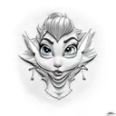 tinkerbell tattoo design idea