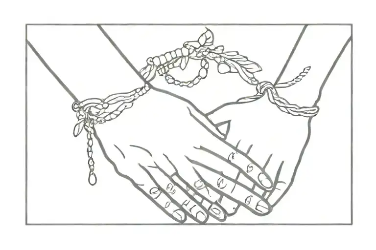 friendship bracelet   tattoo design idea