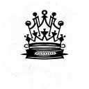  crown with Roman numeral 4  tattoo design idea
