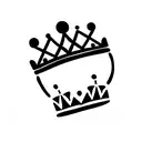  crown with Roman numeral 4  tattoo design idea