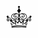  crown with Roman numeral 4  tattoo design idea