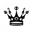  crown with Roman numeral 4  tattoo design idea