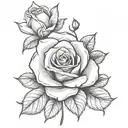 TSD inside Rose tattoo design tattoo design idea