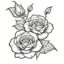 TSD inside Rose tattoo design tattoo design idea