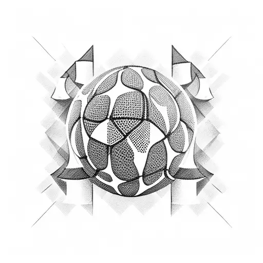 Football and chess tattoo design idea