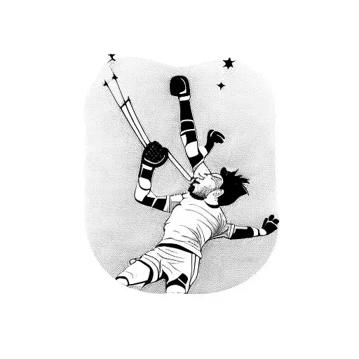 Goalkeeper football  tattoo design idea