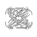 Infinite loop with the word 'faith' tattoo design idea