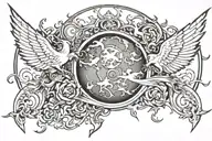 Earth, fire, air, water – without one, the world is mortal tattoo design idea