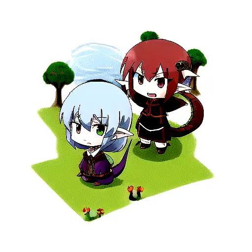 3 small dragons tattoo design idea