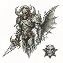 doom cacademon tattoo design idea