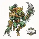 doom cacademon tattoo design idea