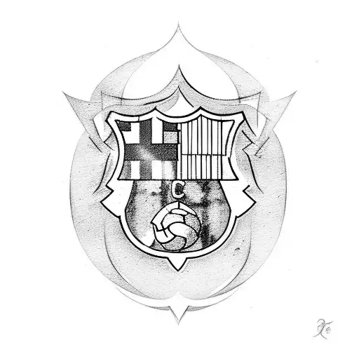 barca logo tattoo design idea