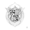 barca logo tattoo design idea