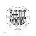barca logo tattoo design idea