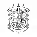 Fc Barcelona logo 1899 tattoo design idea