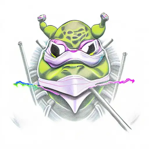 "love" 90s TMNT  tattoo design idea