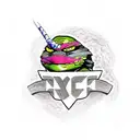 "love" 90s TMNT  tattoo design idea