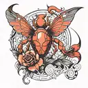 cancer 69 tattoo design idea