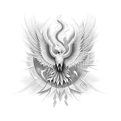 phoenix \ukraine tattoo design idea
