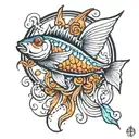 jesus fish tattoo design idea