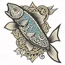 jesus fish tattoo design idea