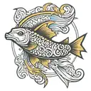 jesus fish tattoo design idea