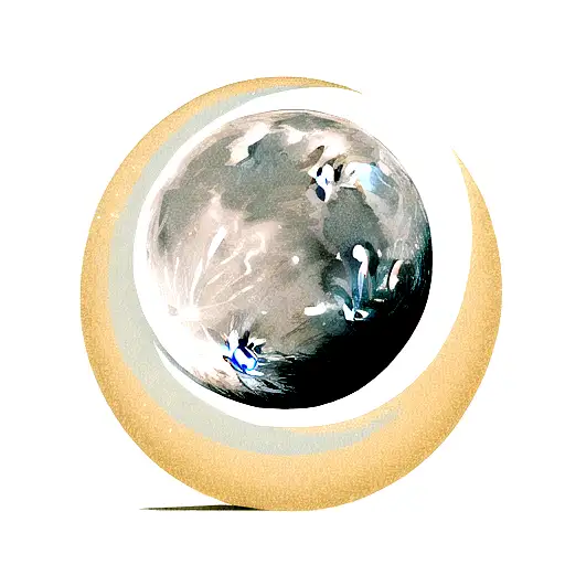 Moon tattoo design idea