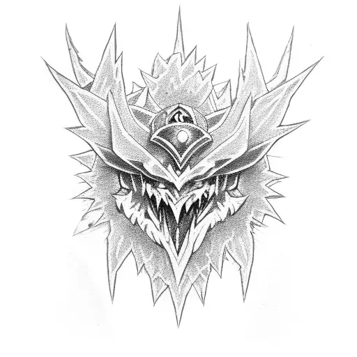 yugioh monster tattoo design idea