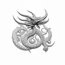 Hydra Mitologia tattoo design idea