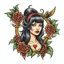 Elvira tattoo design idea