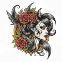 Elvira tattoo design idea