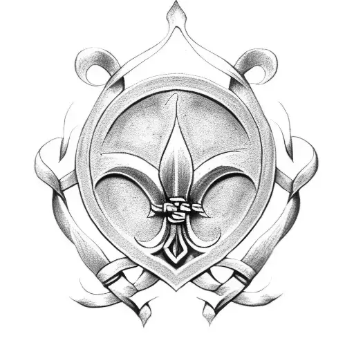 Fleur De Lis Celtic tattoo design idea