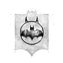 batman logo tattoo design idea