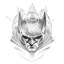 batman logo tattoo design idea