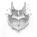 batman logo tattoo design idea