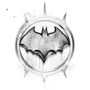 batman logo tattoo design idea