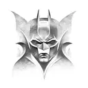 batman logo tattoo design idea