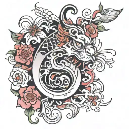 norigae tattoo design idea