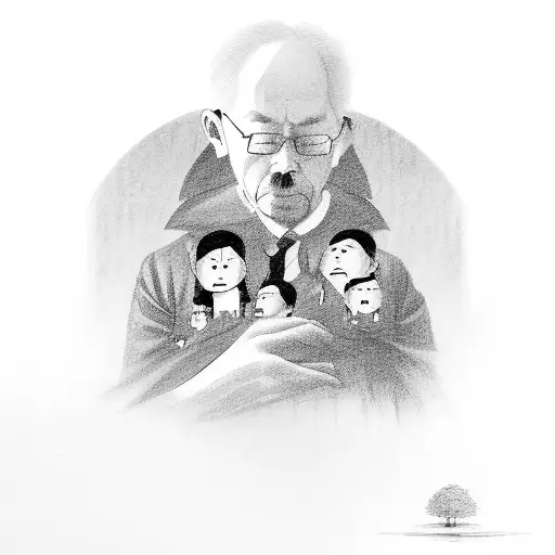 father memory tattoo design idea