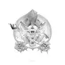 diligence tattoo design idea