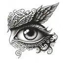 angel eye biblical accurate angel tattoo design idea