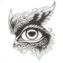 angel eye biblical accurate angel tattoo design idea