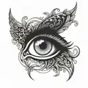 angel eye biblical accurate angel tattoo design idea