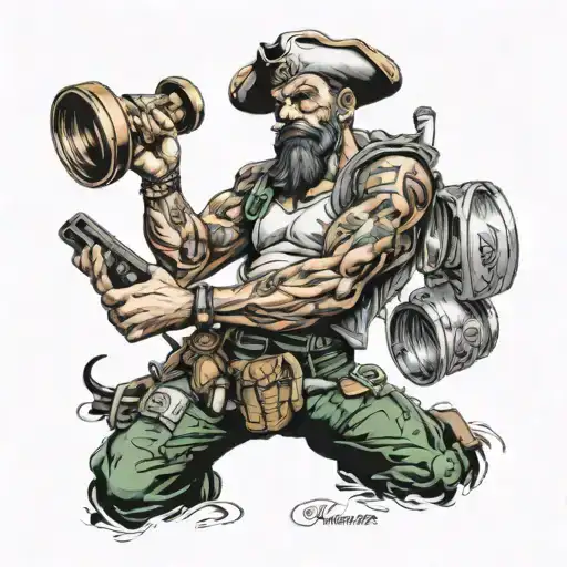 trader and risk nothing gain nothing tattoo design idea