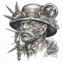 trade and thinking tattoo design idea